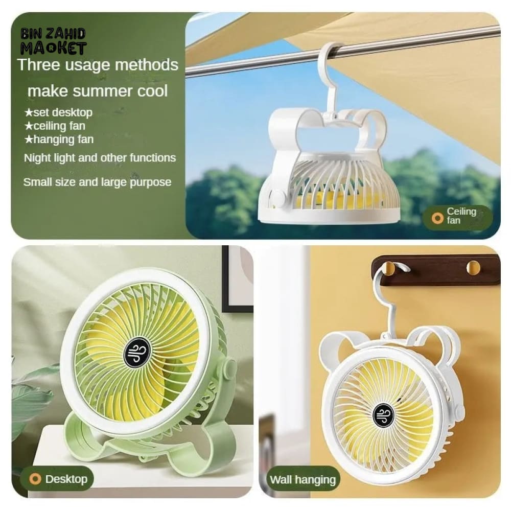 RECHARGEABLE STAND FAN LIGHT