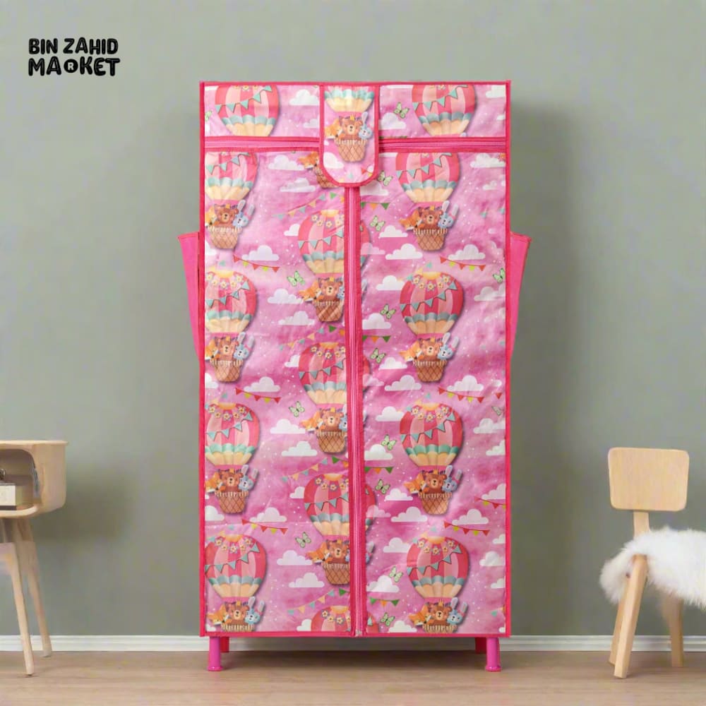 RED CAMEL TODDLER FOLDABLE WARDROBE – SMART & SPACE-SAVING DESIGN - PINK