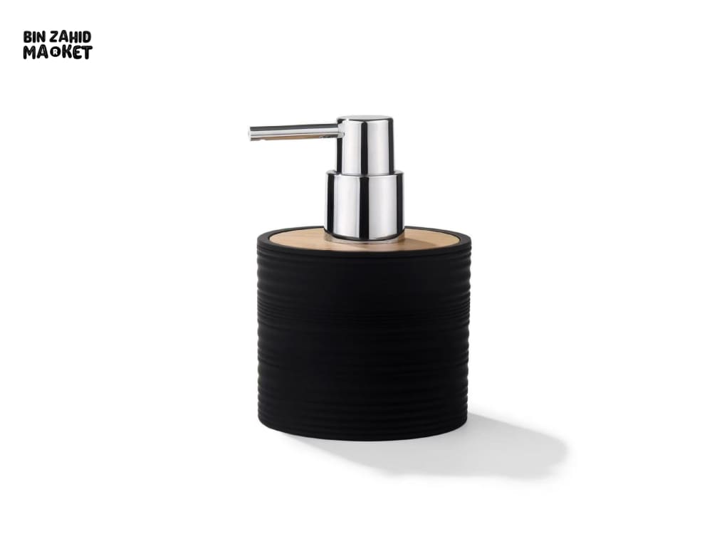 REFILLABLE PET BATHROOM DISPENSER BOTTLE WITH BAMBOO PUMP – SHAMPOO & BODY WASH