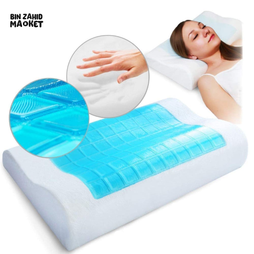 RESTFORM COOL PILLOW – VISCOELASTIC MEMORY FOAM COOLING PILLOW FOR NECK & SHOULDER SUPPORT