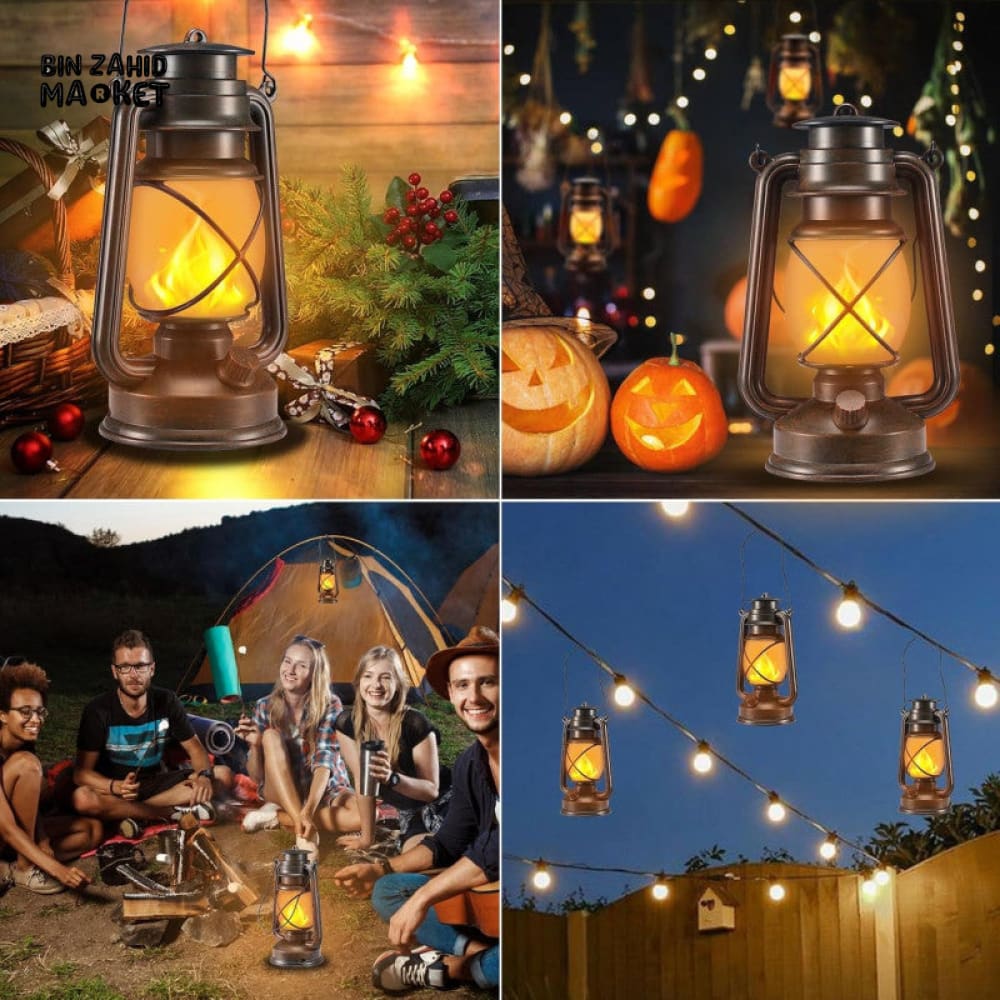 RETRO PORTABLE LED LANTERN – RECHARGEABLE CAMPING & DECORATIVE LIGHT