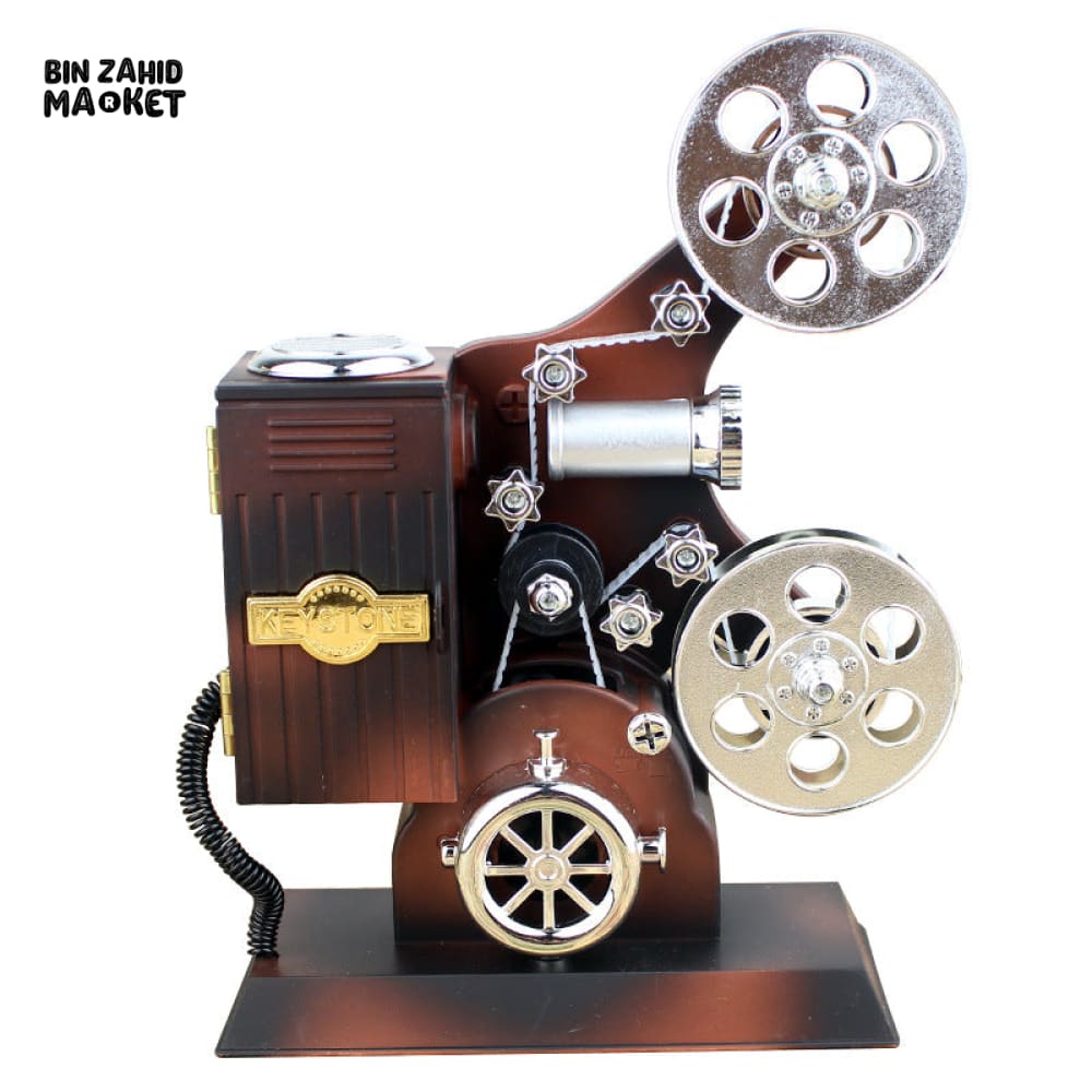 RETRO SIMULATION PROJECTOR SPRING MUSIC BOX – VINTAGE DESKTOP DECOR GIFT