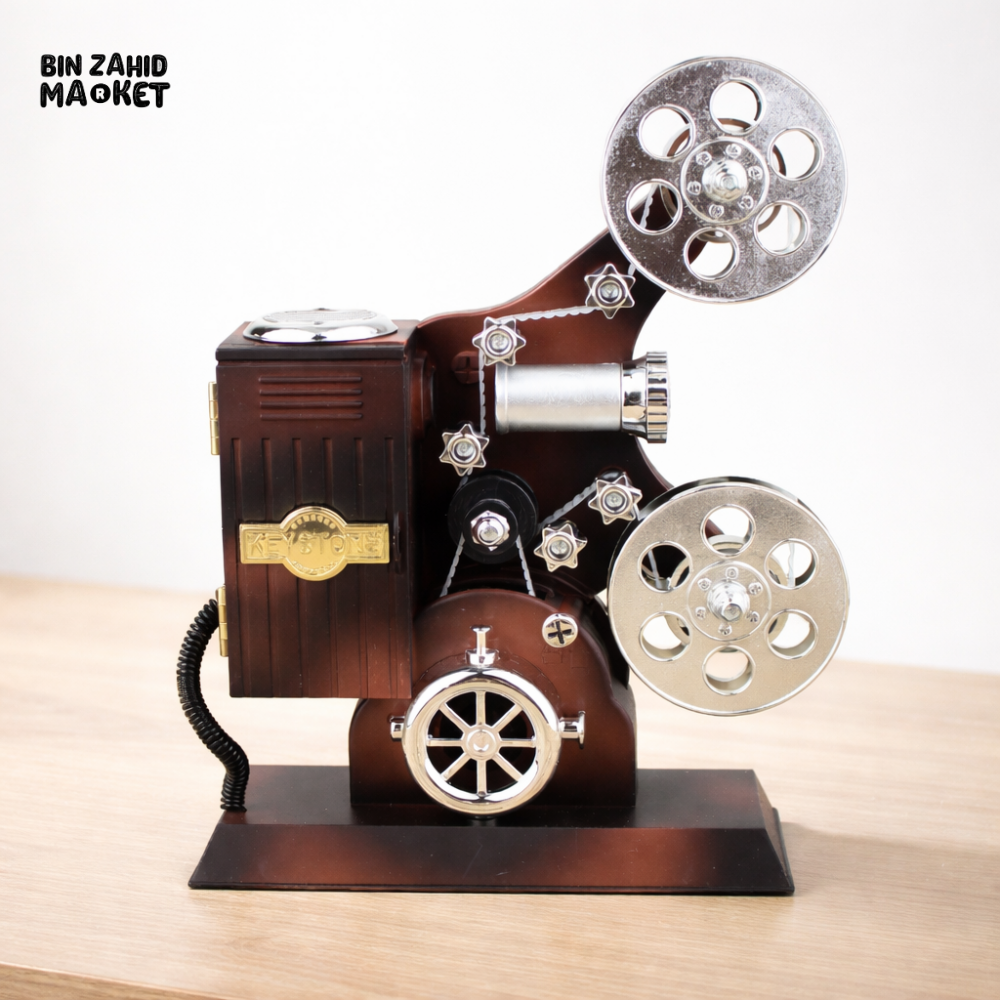 RETRO SIMULATION PROJECTOR SPRING MUSIC BOX – VINTAGE DESKTOP DECOR GIFT