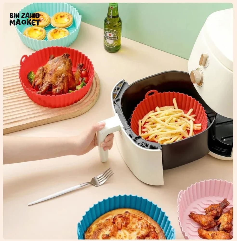 REUSABLE SILICONE AIR FRYER PAN