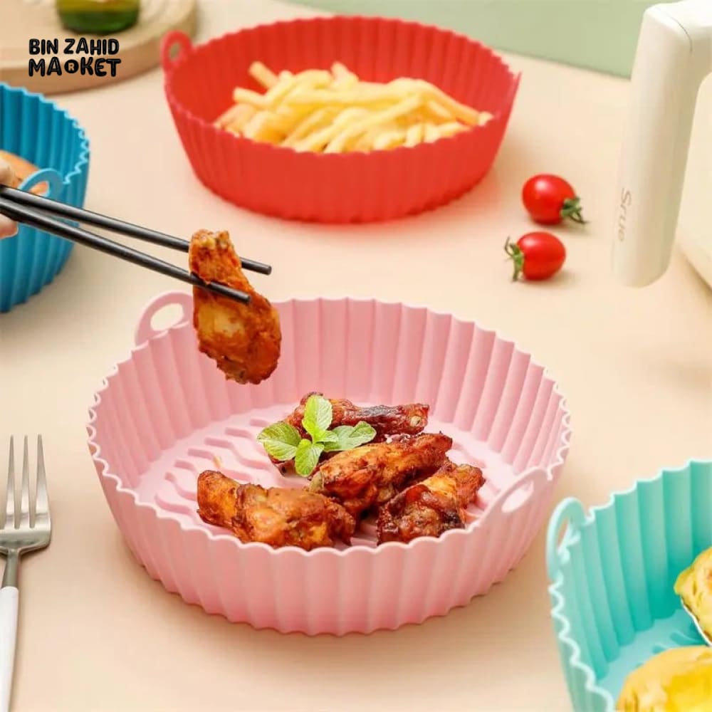REUSABLE SILICONE AIR FRYER PAN