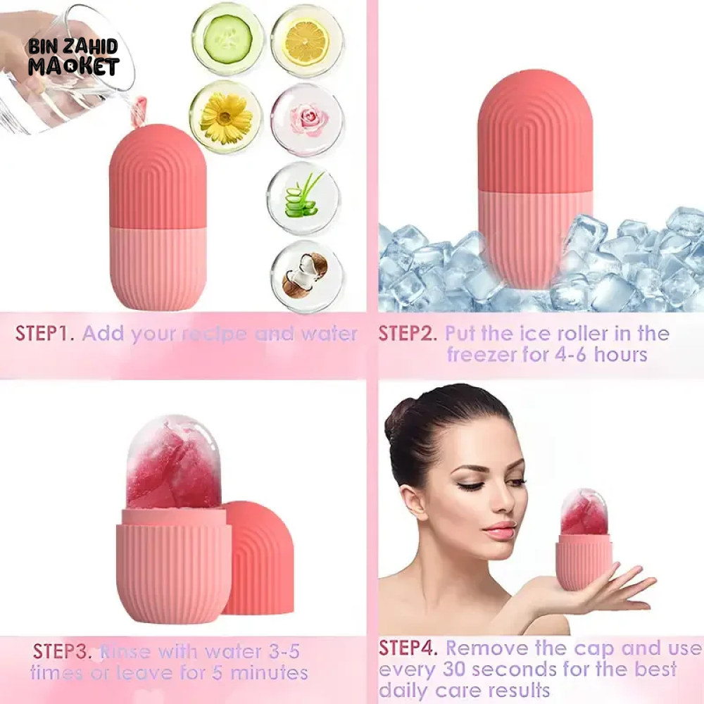 REUSABLE SILICONE ICE MOLD FOR FACE – PUFFINESS RELIEF & GLOWING SKIN TOOL