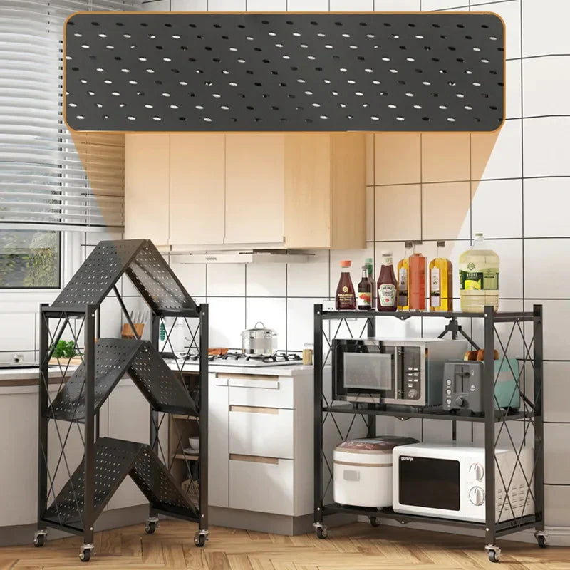 Foldable Kitchen Trolley