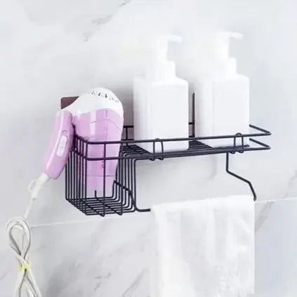 SHOWER CADDY CORNER BASKET STORAGE NO DRILL ADHESIVE ORGANIZER