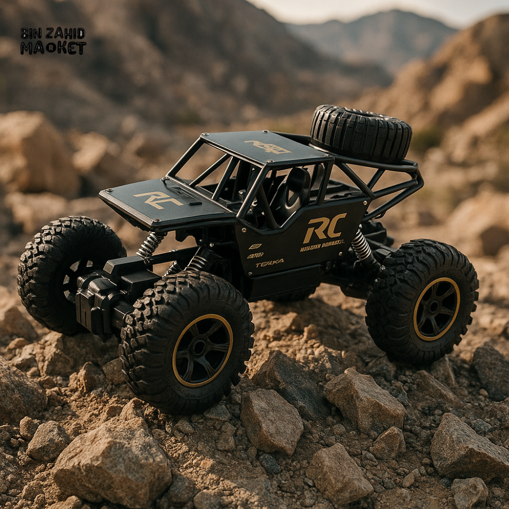 ROCK CRAWLER ELECTRIC RC CAR – 1:16 SCALE ALLOY OFF-ROAD TRUCK 4WD CLIMBING HIGH-SPEED BUGGY SUV REMOTE CONTROL TOY FOR BOYS & KIDS