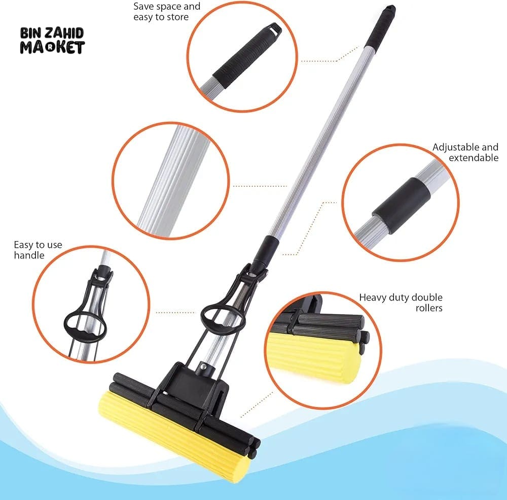 ROLLER SPONGE CLEANING MOP