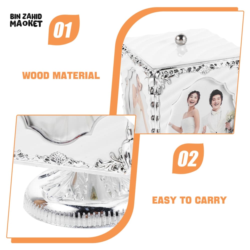 ROMANTIC ROTATING PHOTO FRAME – LUXURY DECORATIVE FRAME FOR WEDDING OR ANNIVERSARY GIFT