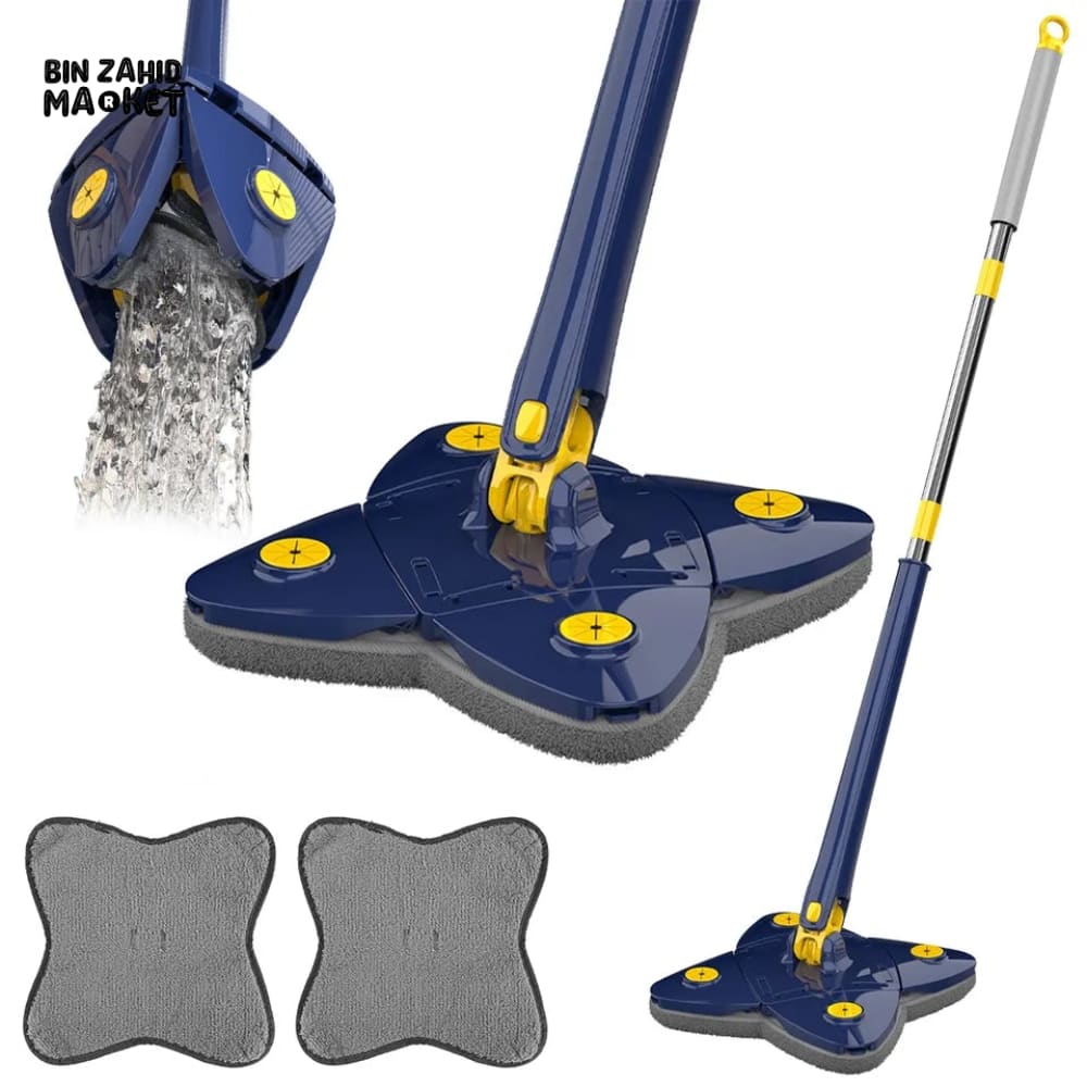 ROTATING 4X LEAVES TWISTER CLEANING MOP