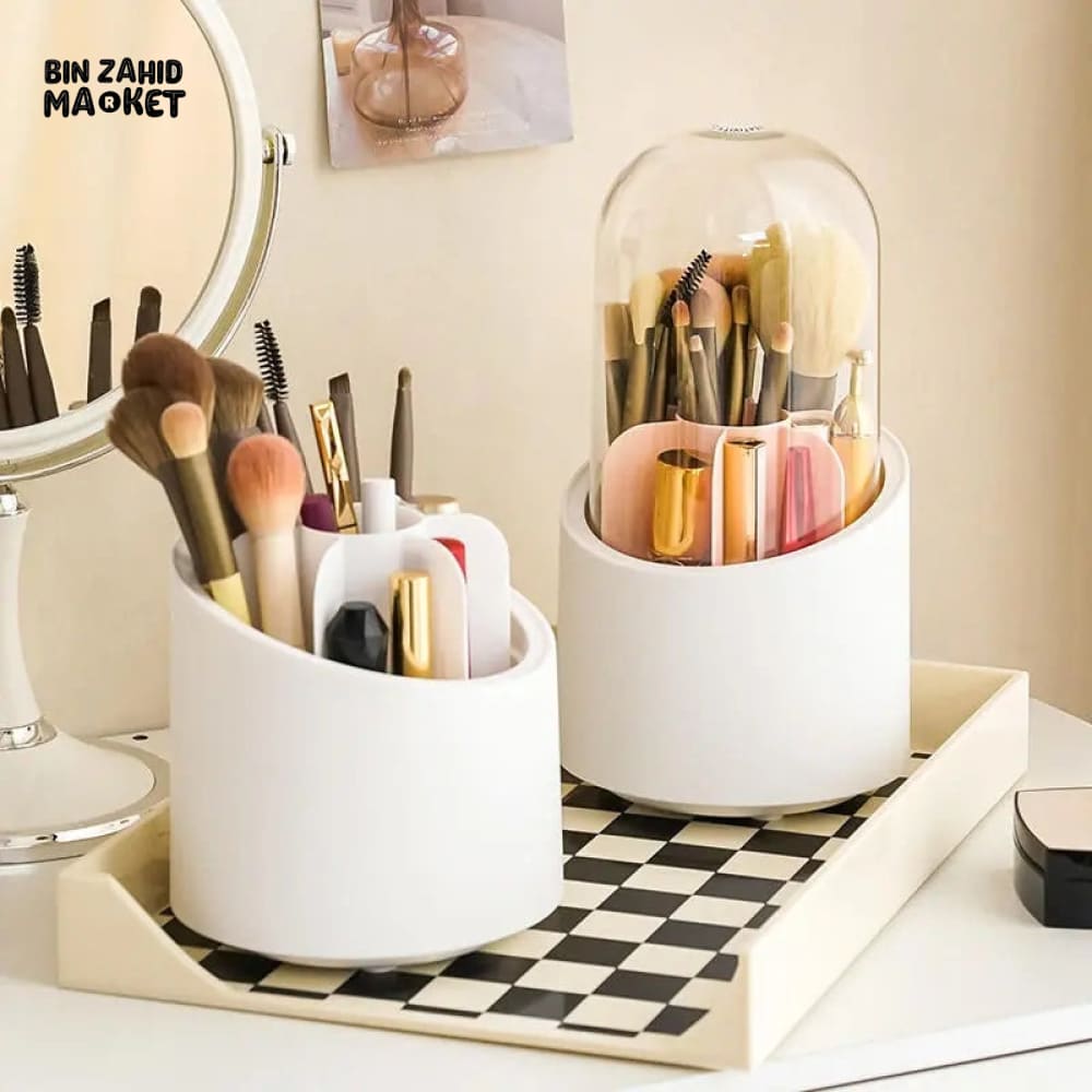 ROTATING BASE MAKEUP BRUSH HOLDER