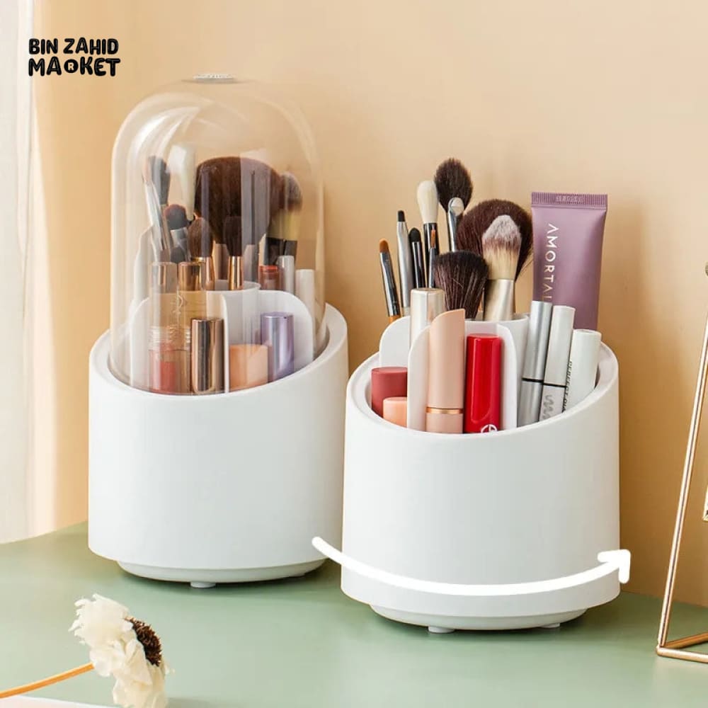 ROTATING BASE MAKEUP BRUSH HOLDER