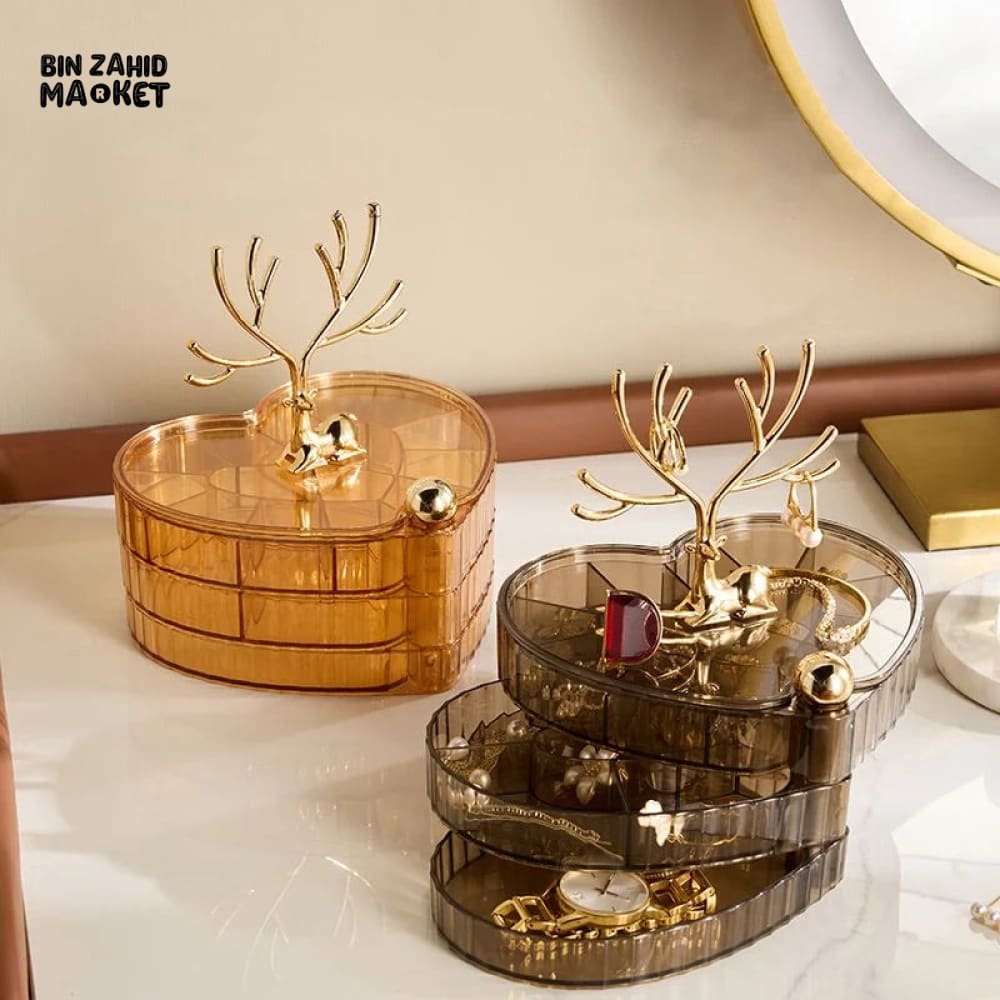 ROTATING HEART JEWELRY ORGANIZER