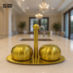 SALT & PEPPER SHAKER SET - GOLDEN B7555G(B6328G)