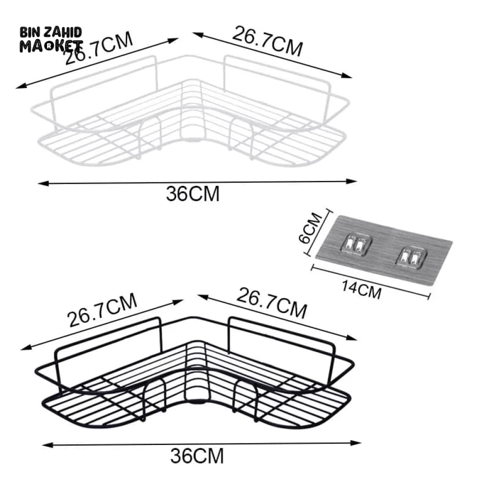 SELF ADHESIVE WALL CORNER RACK