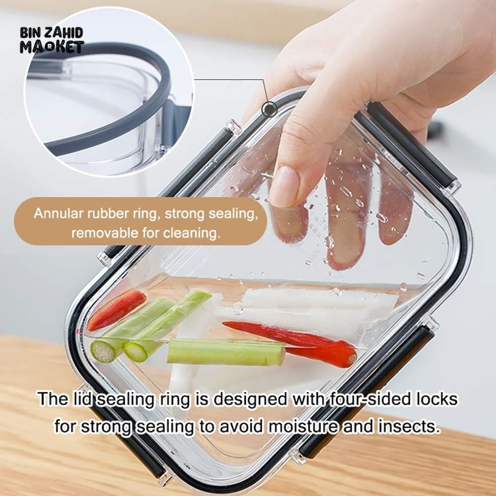 SET OF 3 ACRYLIC FOOD CONTAINER BOXES