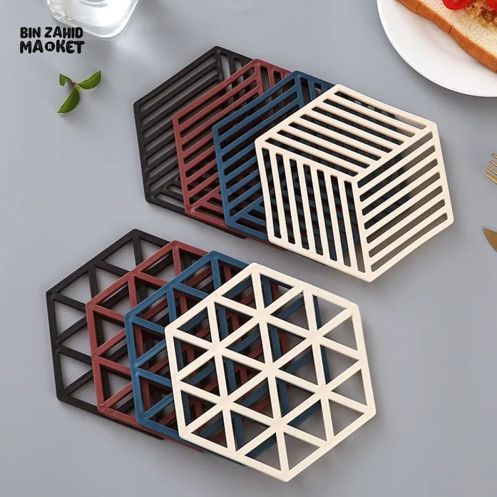 SET OF 4 HEAT RESISTANT NON SLIP COASTER