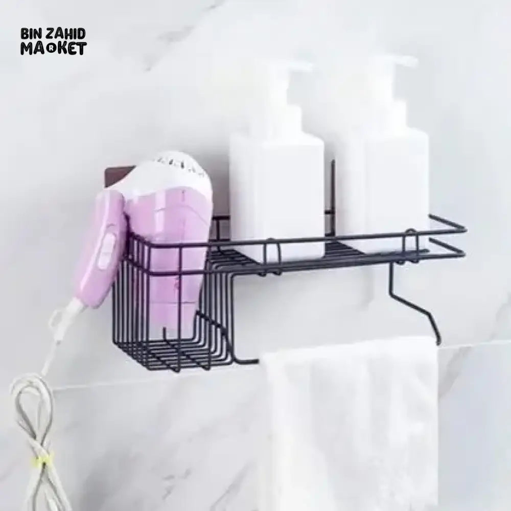 SHOWER CADDY CORNER BASKET STORAGE NO DRILL ADHESIVE ORGANIZER