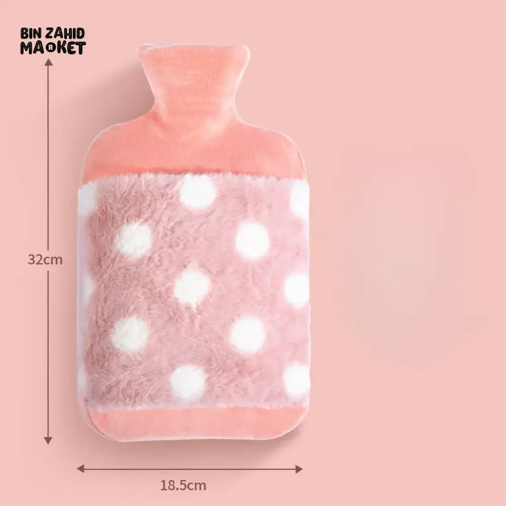 SILICONE HOT WATER BAG WITH POUCH – 2000ML LEAKPROOF WARMING BOTTLE