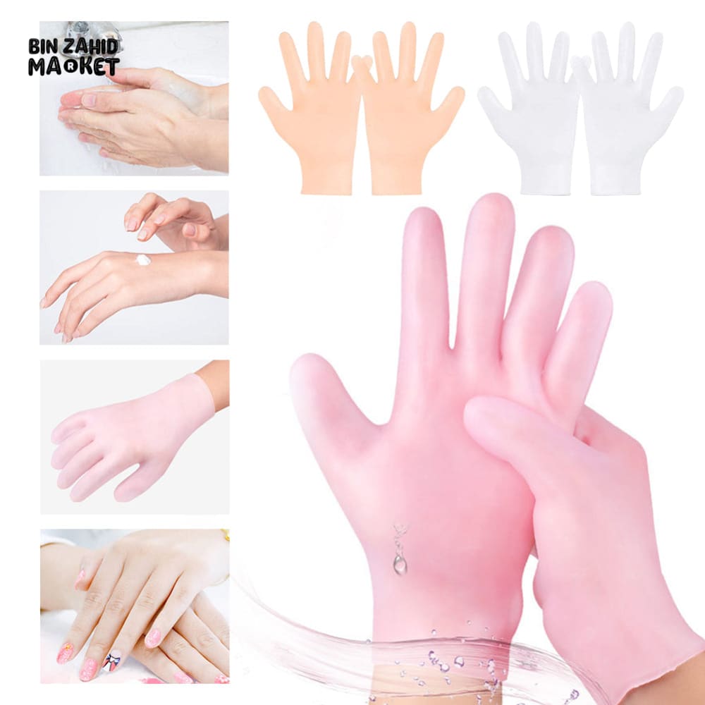 SILICONE MOISTURIZING GLOVES FOR DRY HANDS – ANTI-SLIP EXFOLIATING DEAD SKIN REMOVER
