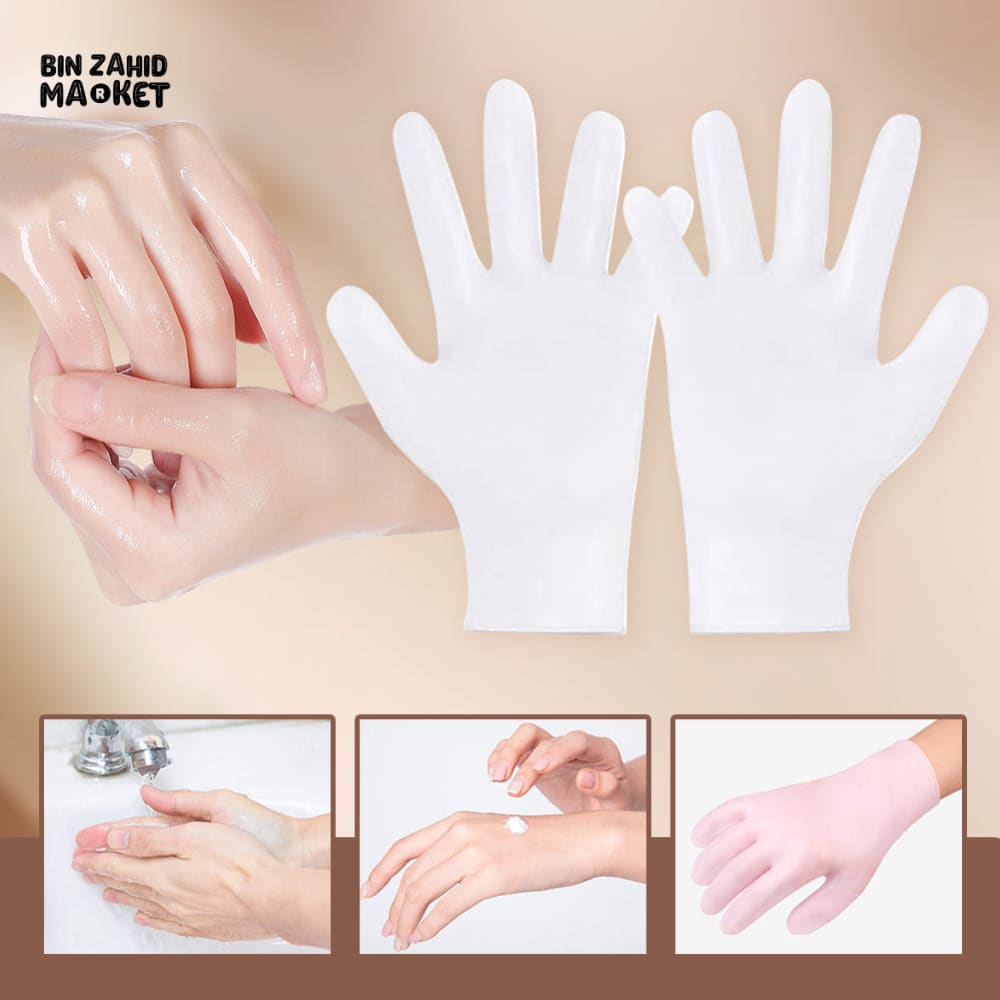 SILICONE MOISTURIZING GLOVES FOR DRY HANDS – ANTI-SLIP EXFOLIATING DEAD SKIN REMOVER