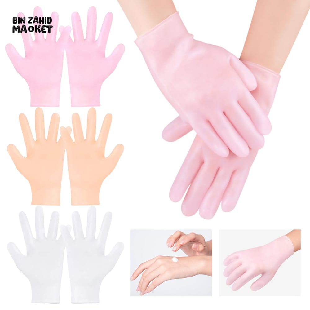 SILICONE MOISTURIZING GLOVES FOR DRY HANDS – ANTI-SLIP EXFOLIATING DEAD SKIN REMOVER