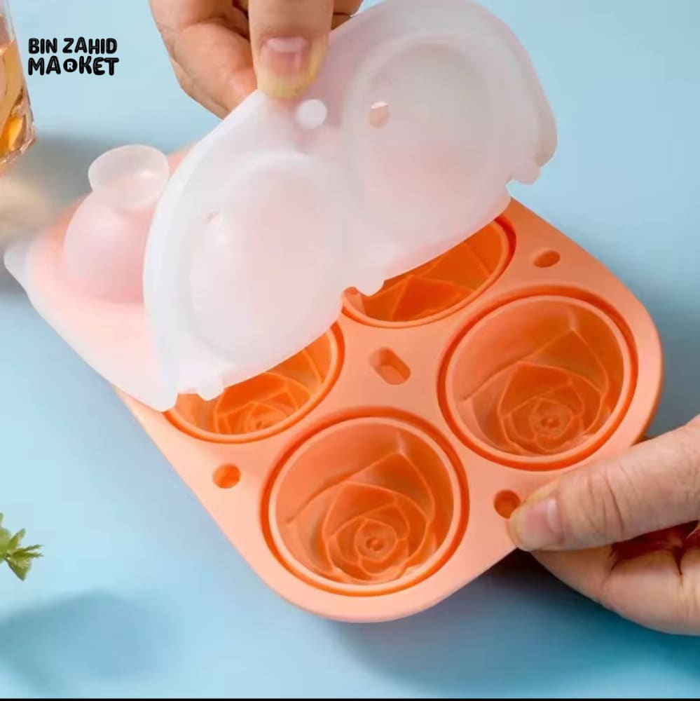 SILICONE ROCE ICE MOLD BALL MAKER