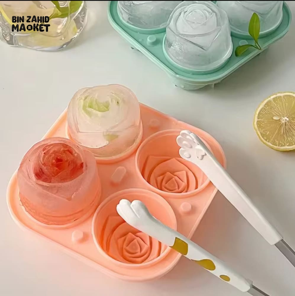 SILICONE ROCE ICE MOLD BALL MAKER