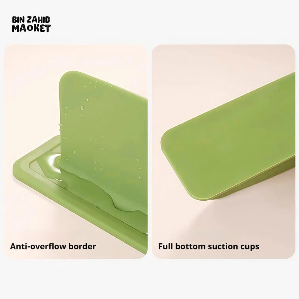 SILICONE SINK SPLASH GUARD WITH SUCTION CUPS – WATER BARRIER OIL RESISTANT SPLASH STOPPER TO PROTECT CLOTHES