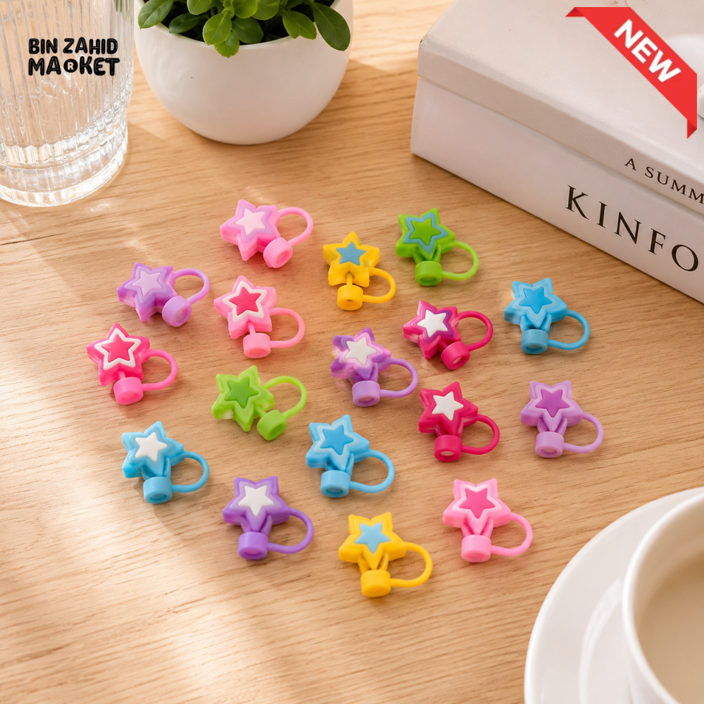 SILICONE STRAW STOPPER MULTIPLE COLOURS - 1 PIECE (WITHOUT STRAW)