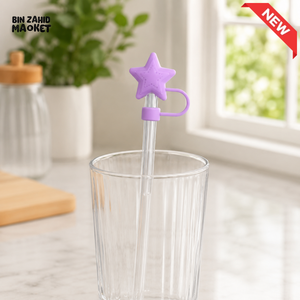 SILICONE STRAW STOPPER MULTIPLE DESIGN - 1 PIECE (WITHOUT STRAW)