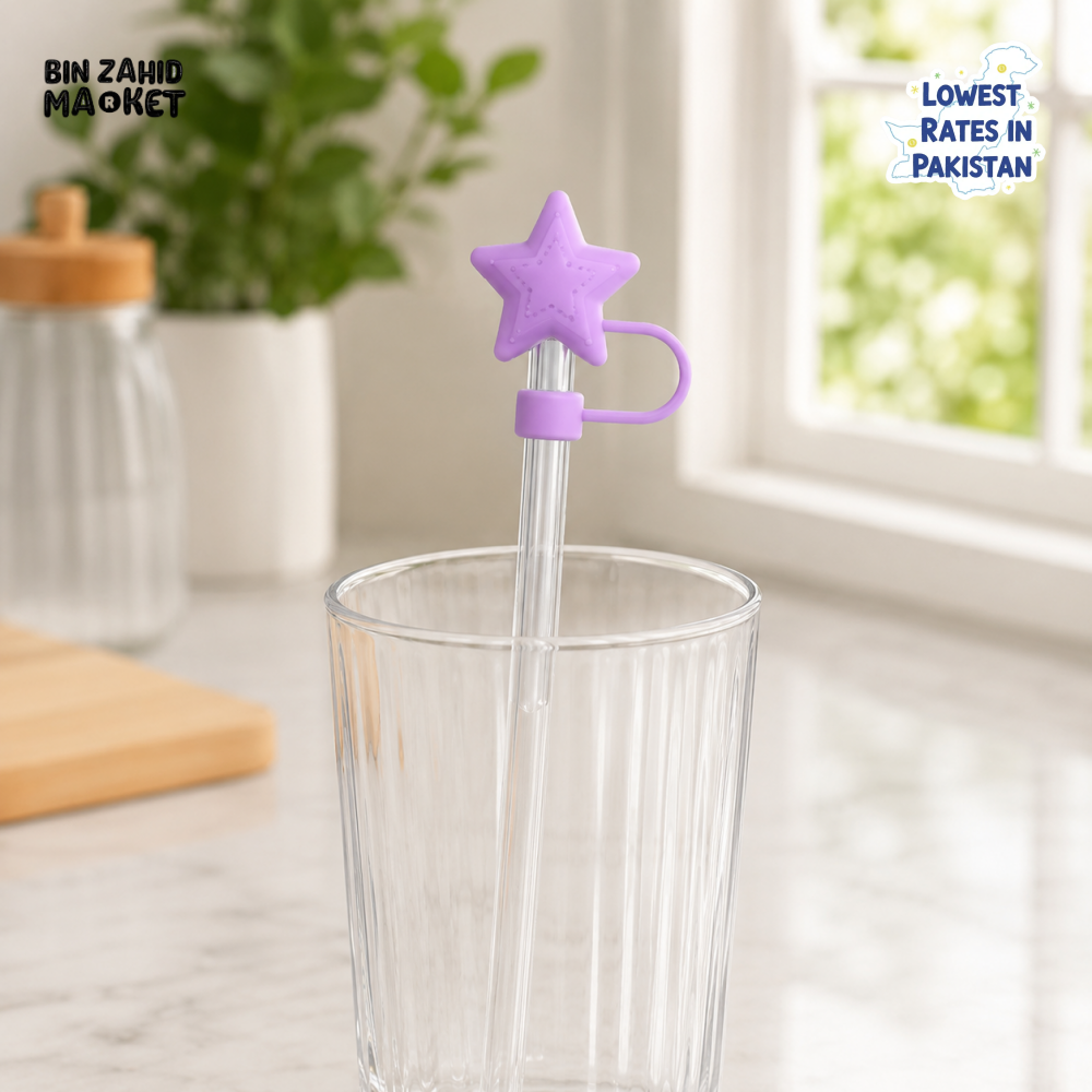 SILICONE STRAW STOPPER MULTIPLE DESIGN - 1 PIECE (WITHOUT STRAW)