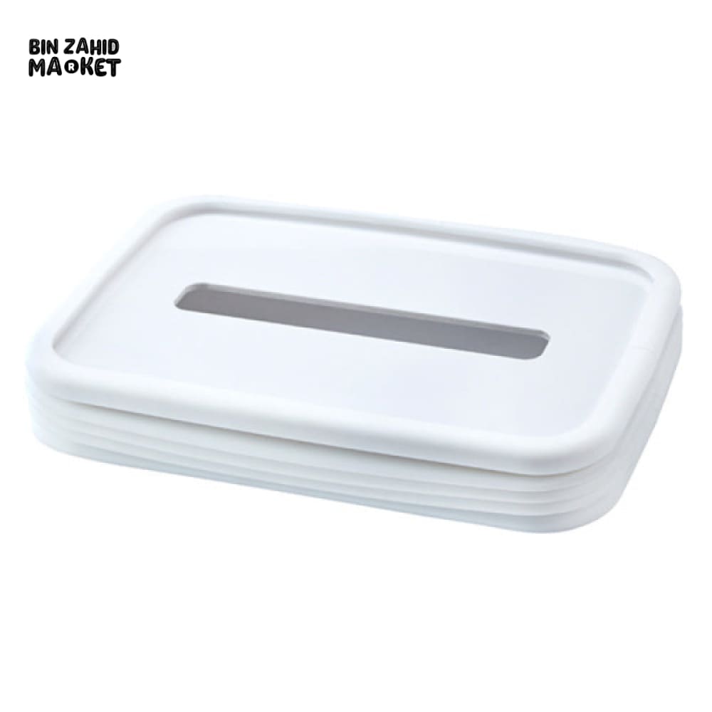 SILICONE TISSUE BOX – SELF-CLOSING MINIMALIST PAPER HOLDER FOR LIVING ROOM DINING & COFFEE TABLE