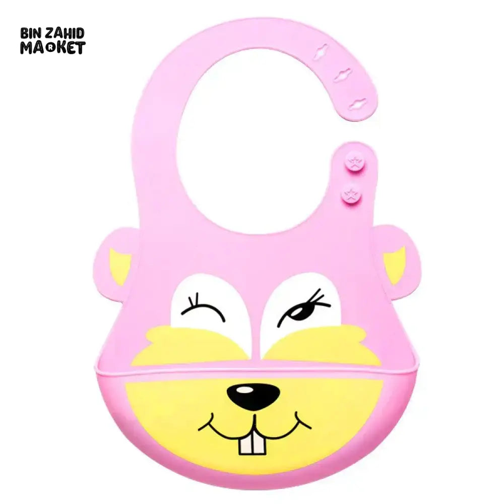 SILICONE TRAY BIB Pink