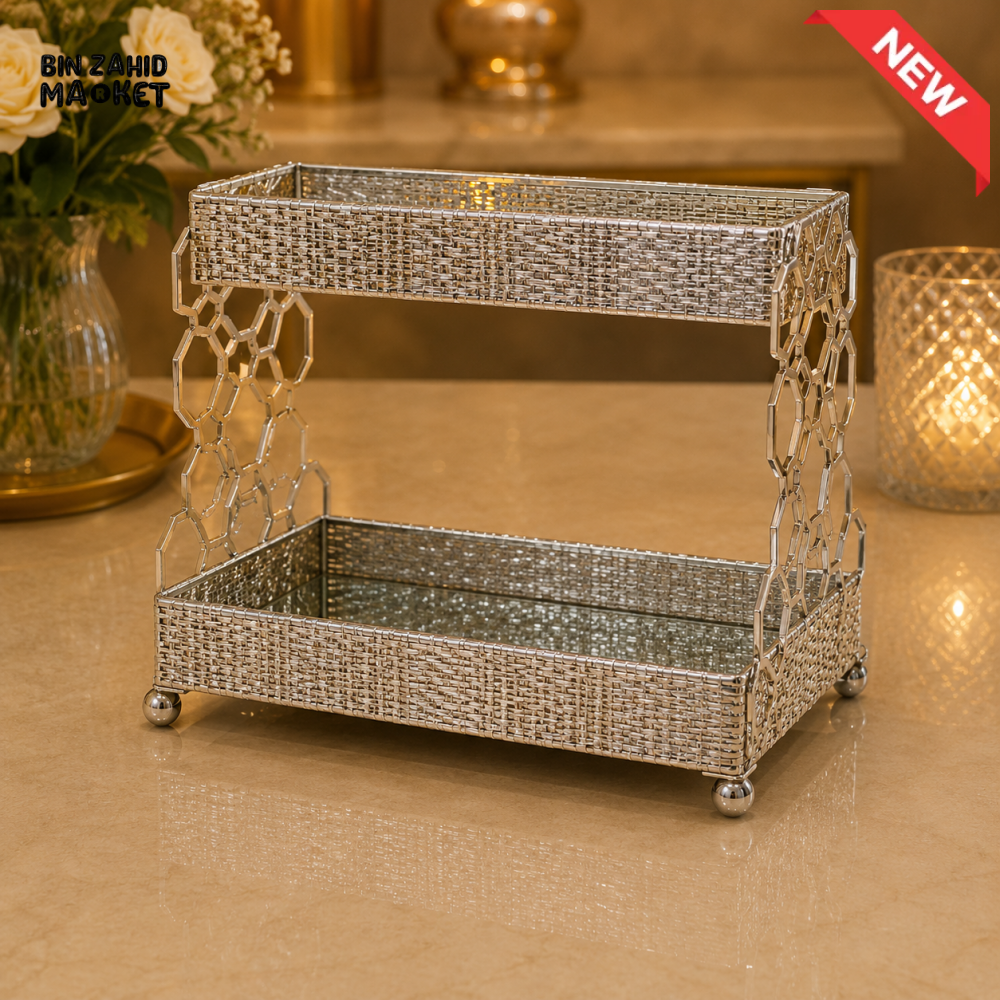 SILVERLUXA 2 TIER STORAGE RACK