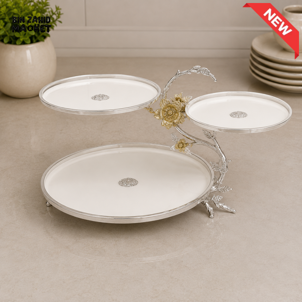 SILVERLUXA 3-TIER SERVING STAND