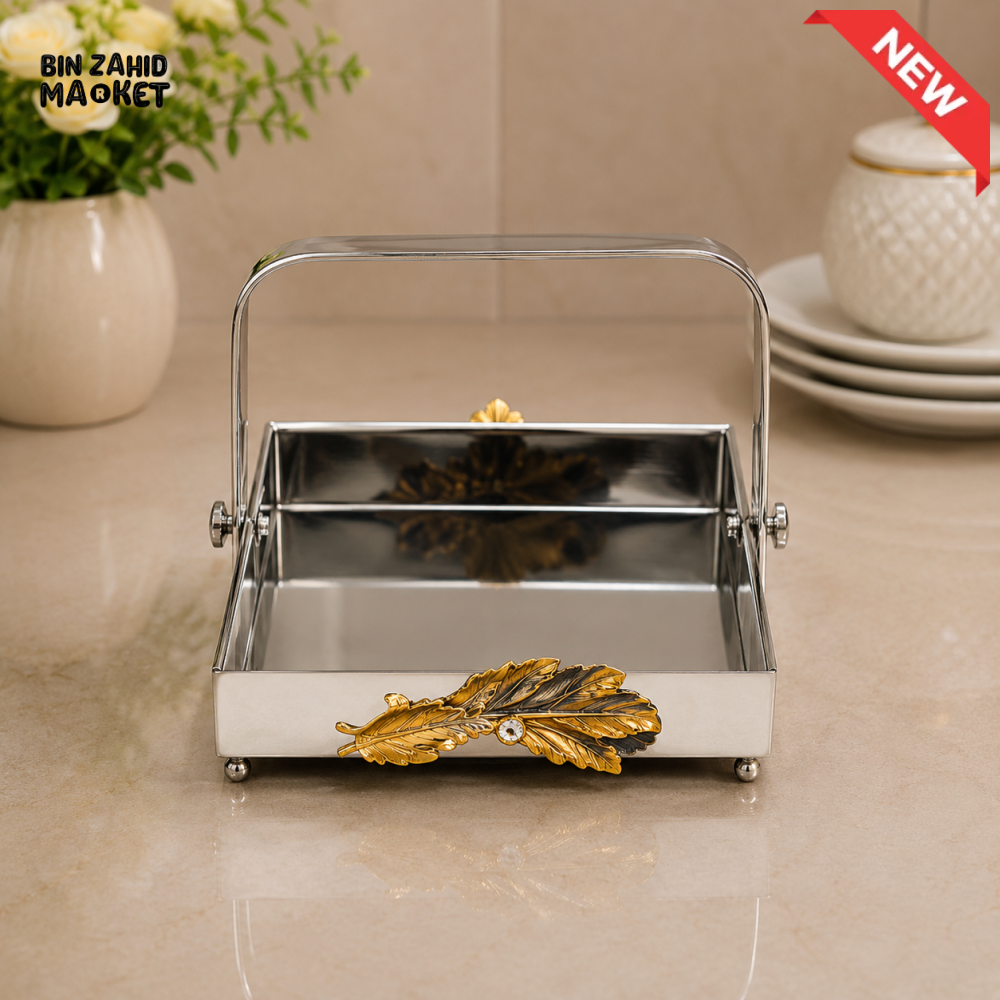 SILVERLUXA NAPKIN HOLDER WITH HANDLE