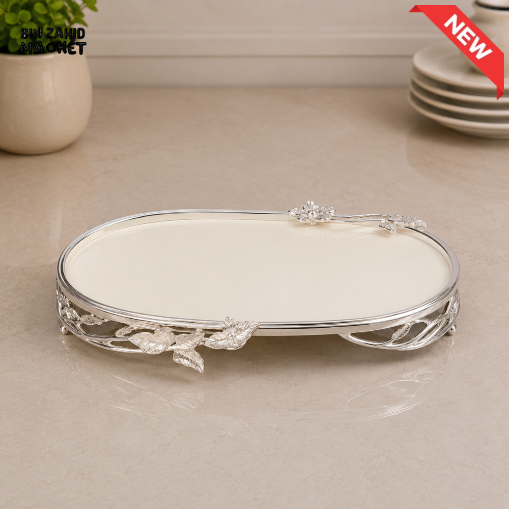 SILVERLUXA OVAL SERVING TRAY