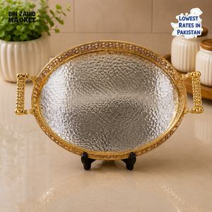 SILVERLUXA OVAL SERVING TRAY - L / SIZE