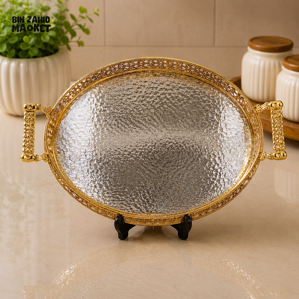 SILVERLUXA OVAL SERVING TRAY - L / SIZE