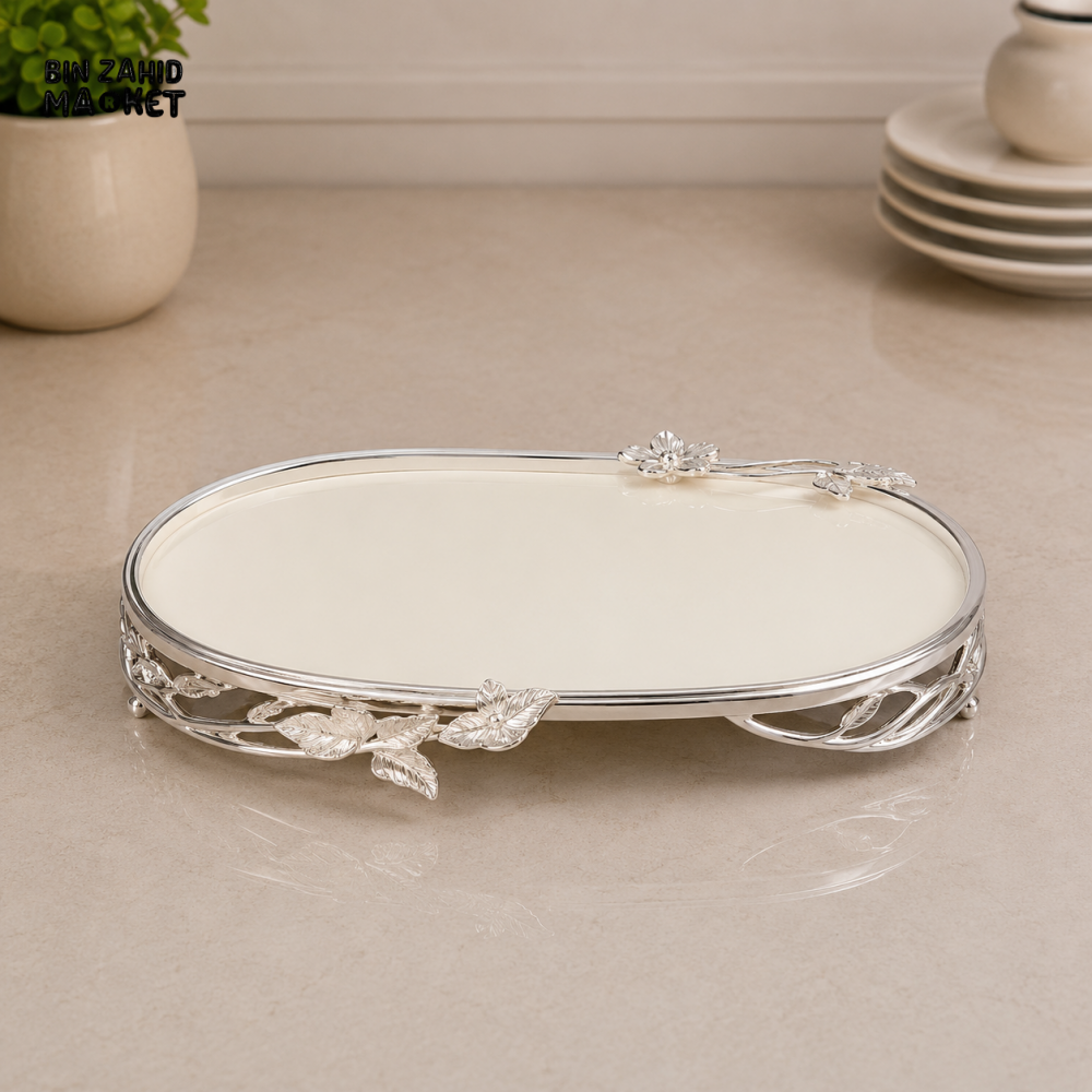 SILVERLUXA OVAL SERVING TRAY