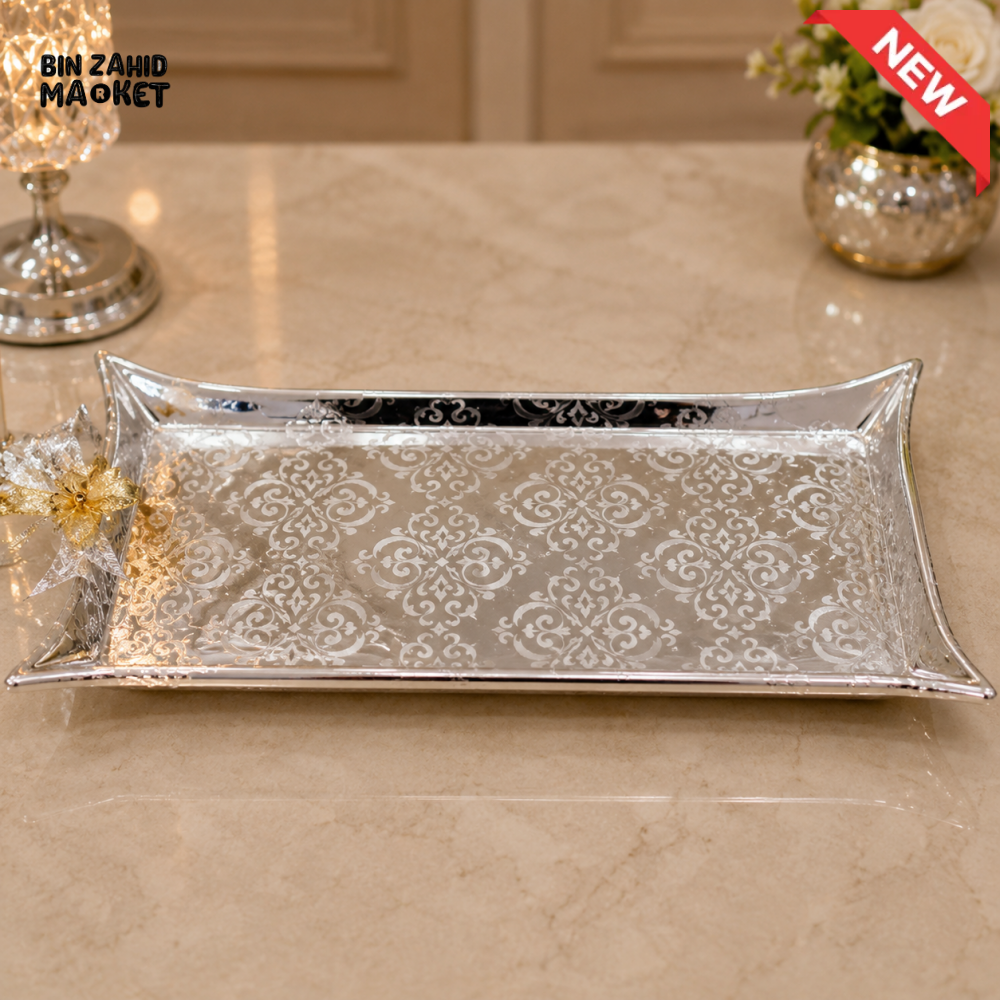 GOLDLUXA RECTANGULAR DECORATIVE SERVING TRAY