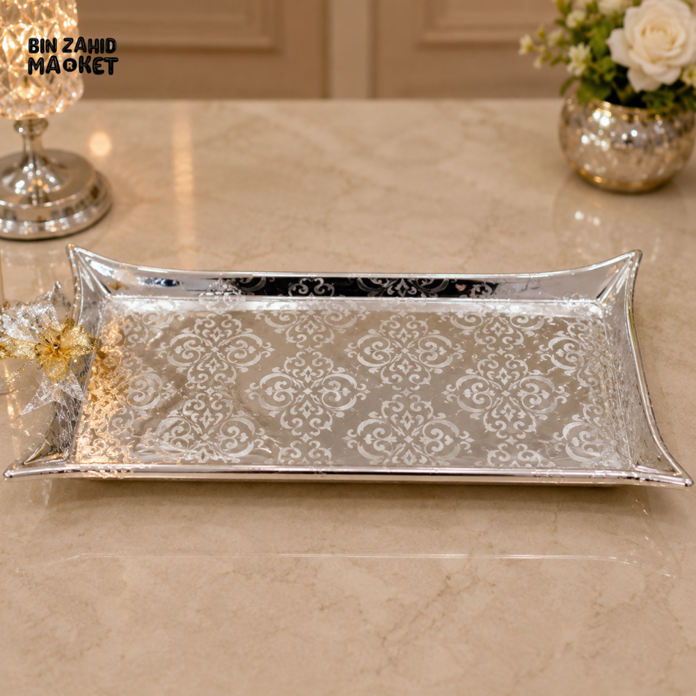 GOLDLUXA RECTANGULAR DECORATIVE SERVING TRAY