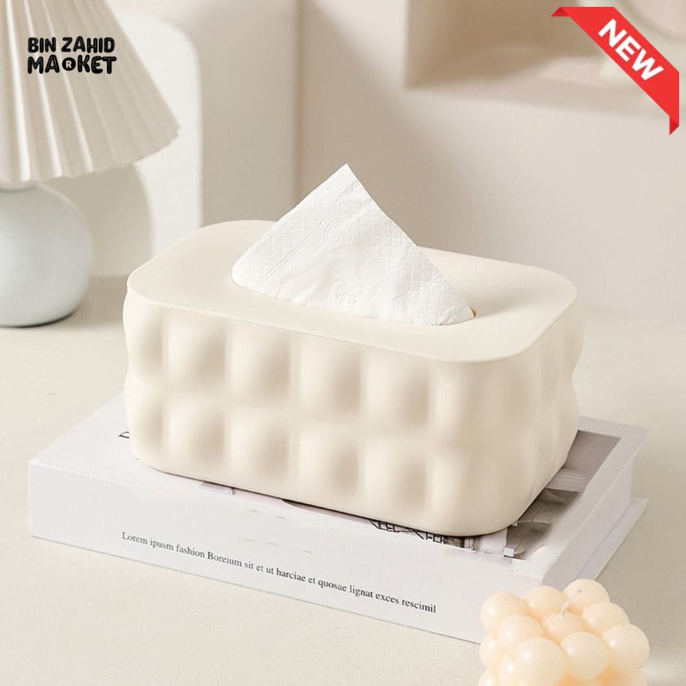 SIMPLE NORDIC NAPKIN BOX – MULTIPURPOSE PAPER STORAGE WITH LID