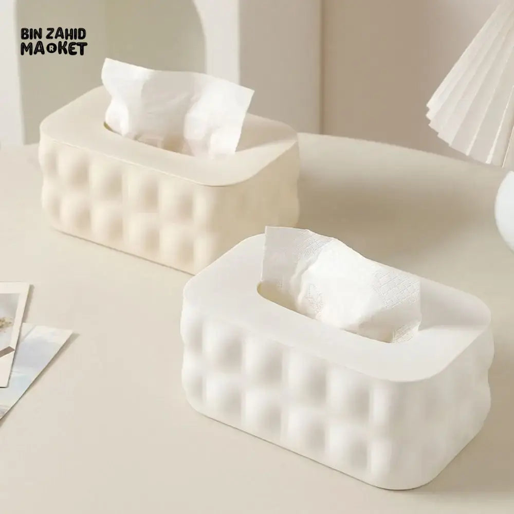 SIMPLE NORDIC NAPKIN BOX – MULTIPURPOSE PAPER STORAGE WITH LID