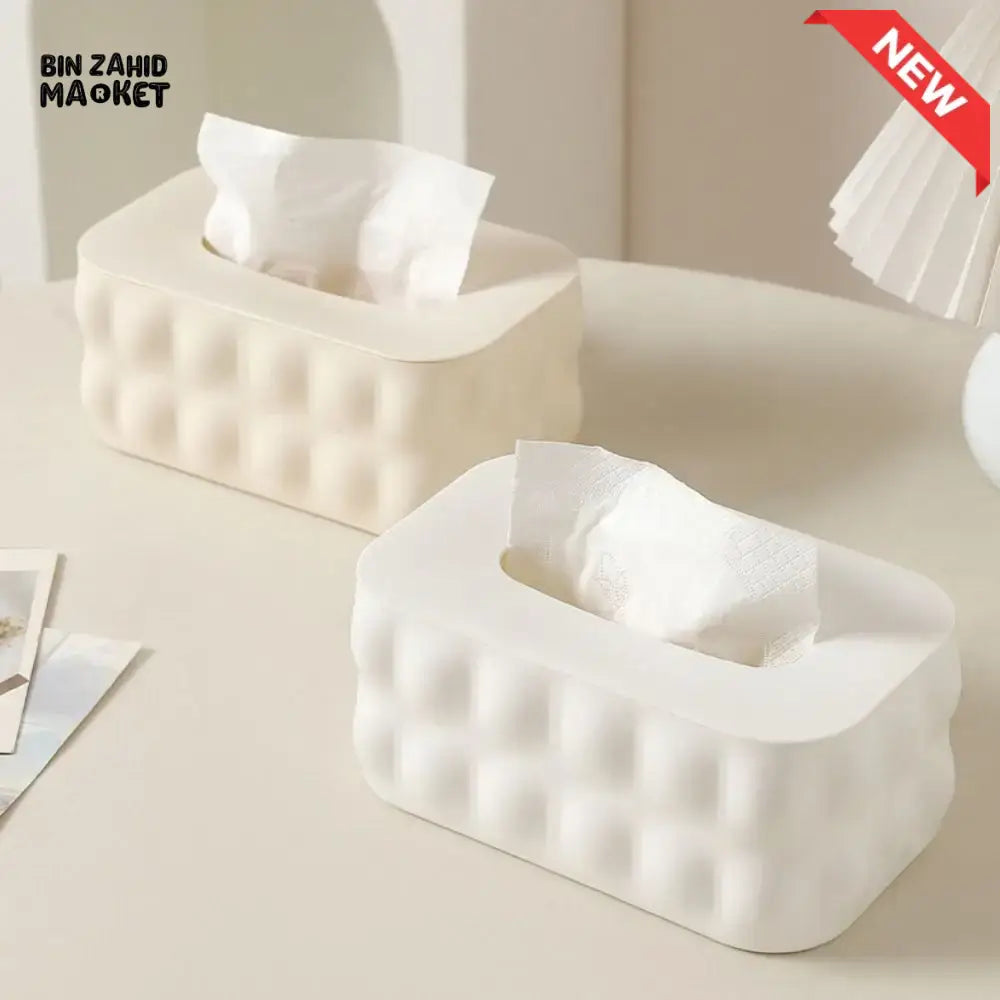 SIMPLE NORDIC NAPKIN BOX – MULTIPURPOSE PAPER STORAGE WITH LID