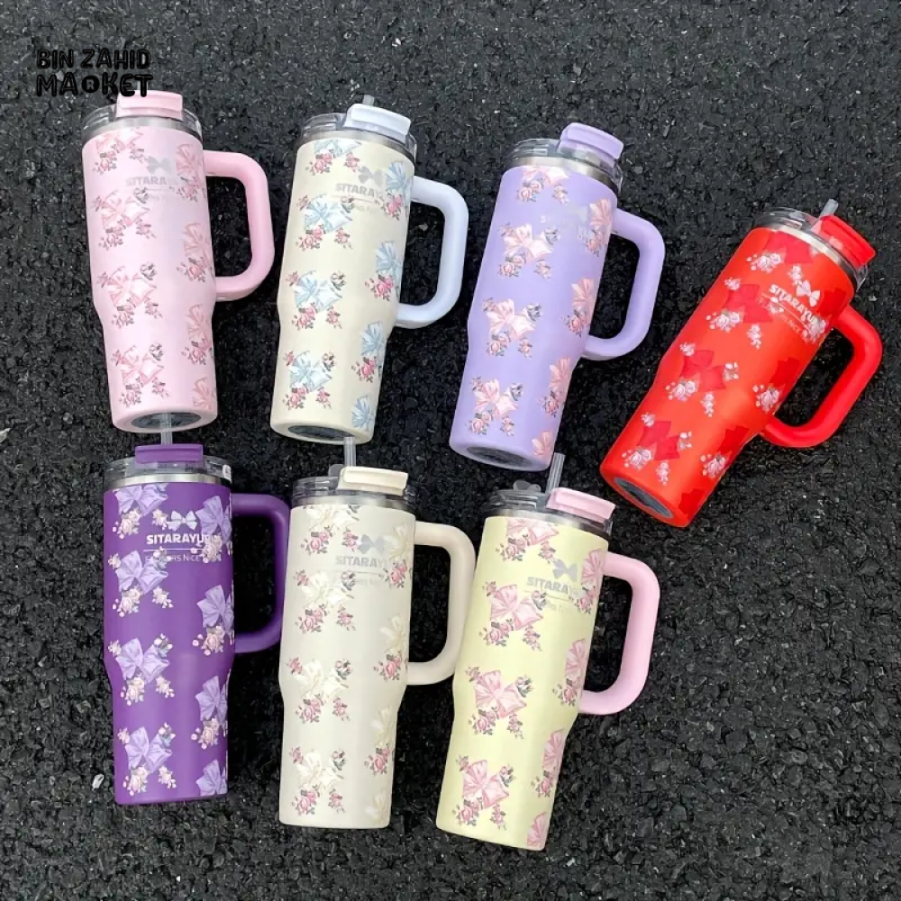 SITARAYURI INSULATED STAINLESS STEEL TRAVEL TUMBLER – DOUBLE-WALLED LEAK-PROOF STRAW COMPATIBLE