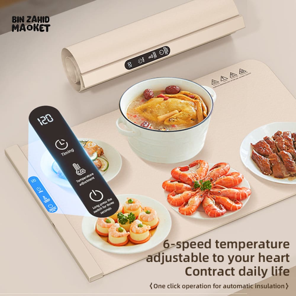 SMART ELECTRIC FOOD WARMING TRAY – FAST HEATING & FOLDABLE